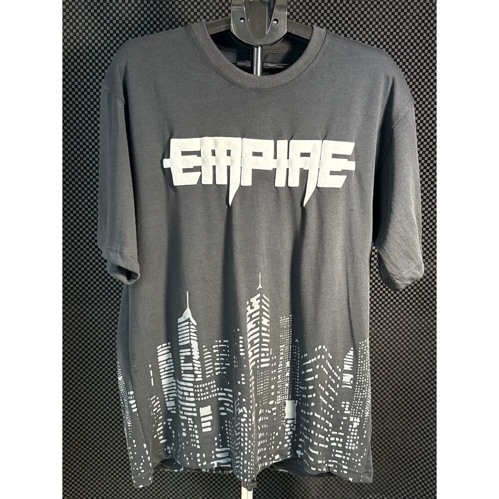 Heavyweight ‘Empire’ StreetWear T-shirt with Full City Skyline Graphic, Size XXL